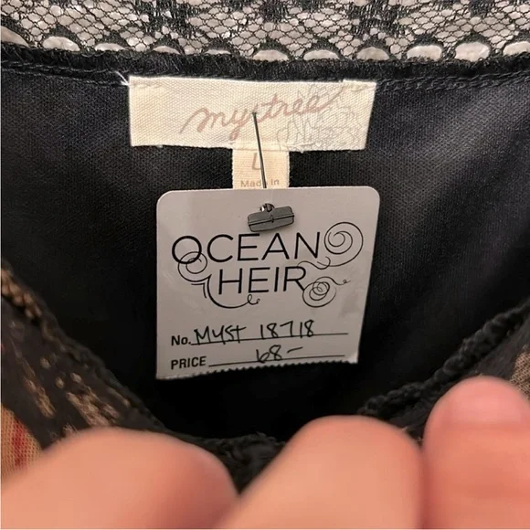 Mystree Black and Brown Floral Midi Dress - Picture 10 of 10